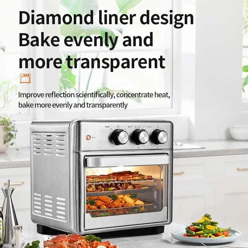 13L Electric Air Fryer Oven with Window, 1200W Oil-Free Cooker-13L / spain / EU