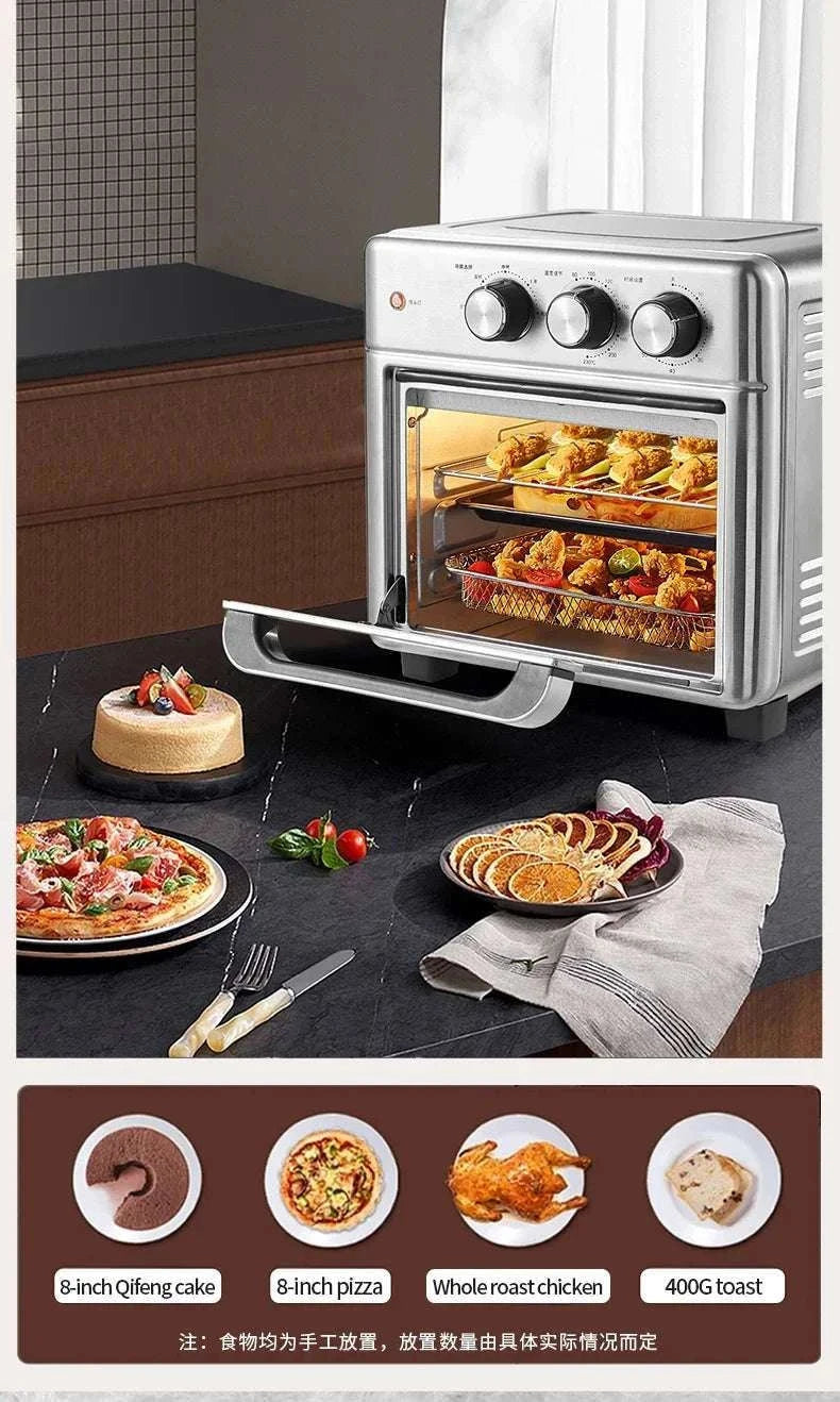 13L Electric Air Fryer Oven with Window, 1200W Oil-Free Cooker-13L / spain / EU