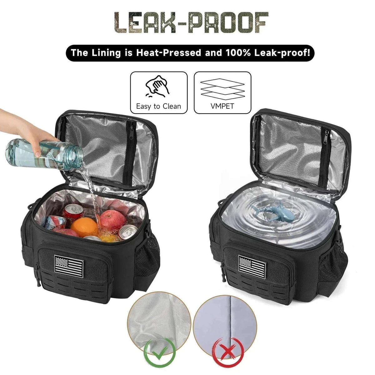 13L Tactical Thermal Cooler Bag-Green / United Kingdom