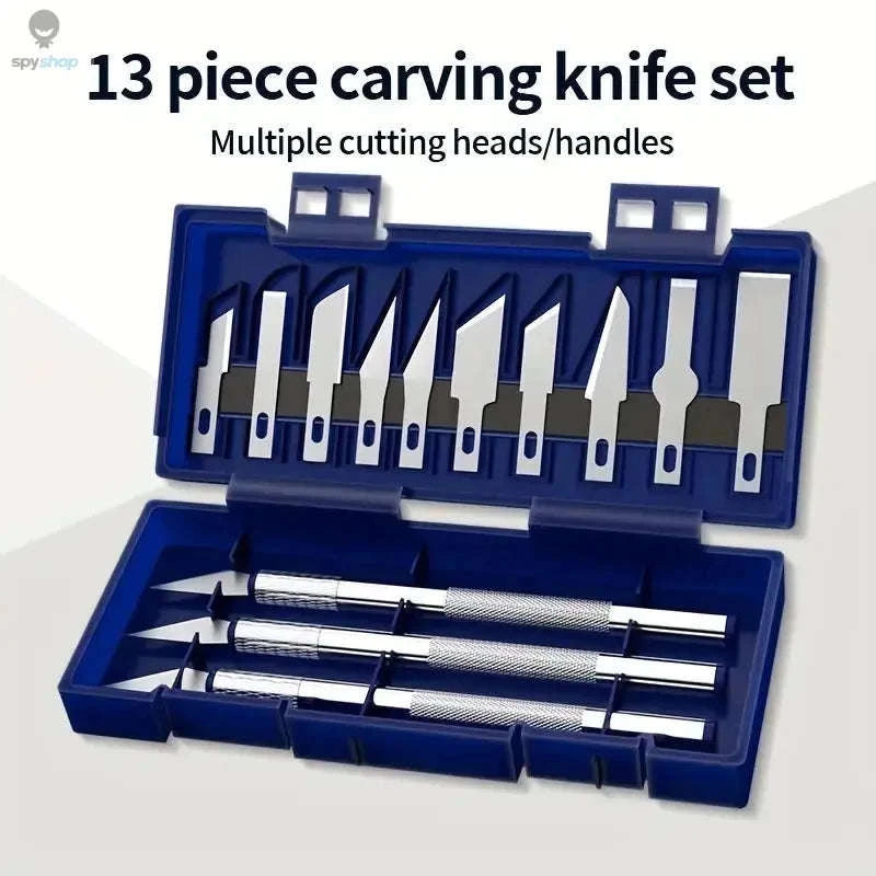 13Pcs Metal Carving Knife Set for Precision DIY-package