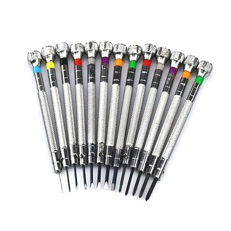 13PCS Precision Screwdriver Set 0.6–2.0mm for Watch & Electronics Repair-United States