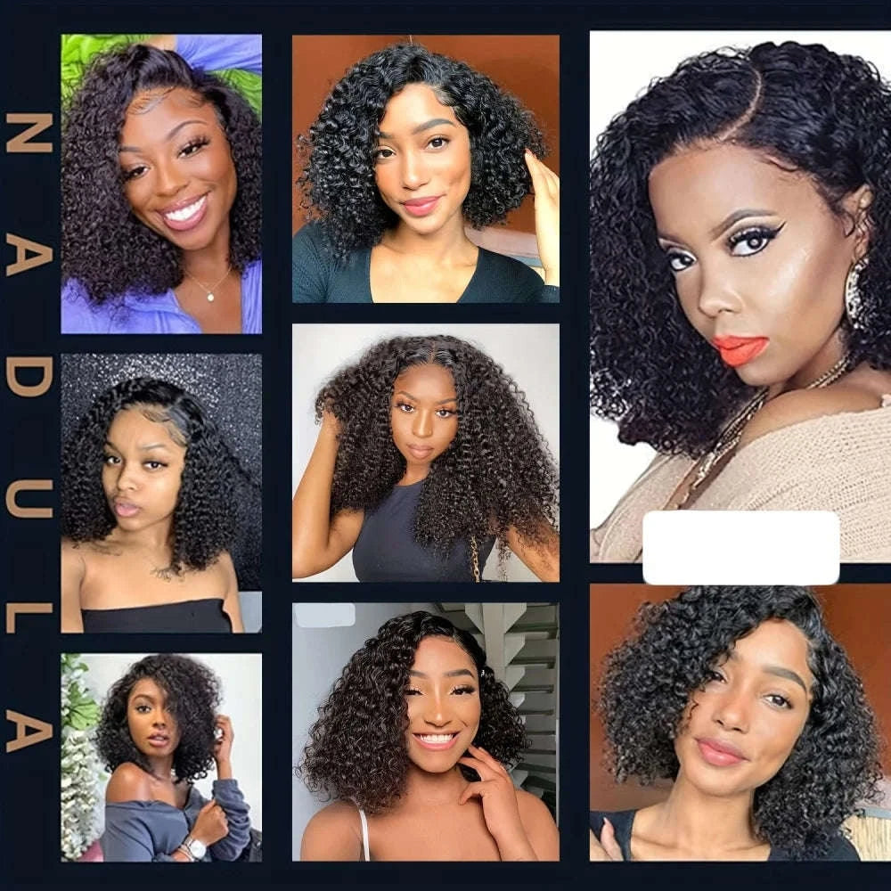 13x4 Deep Wave Curly Lace Front Human Hair Wig (26+ Inch)-Deep wave / 40inches / 200%|United States