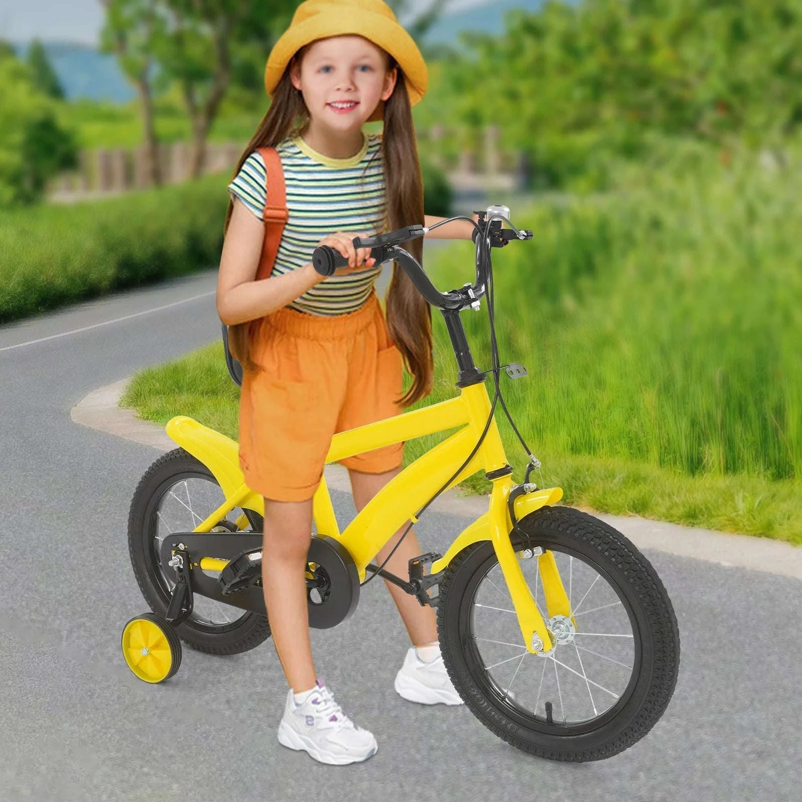 14-inch Kids Learning Bicycle-Yellow / UNITED KINGDOM