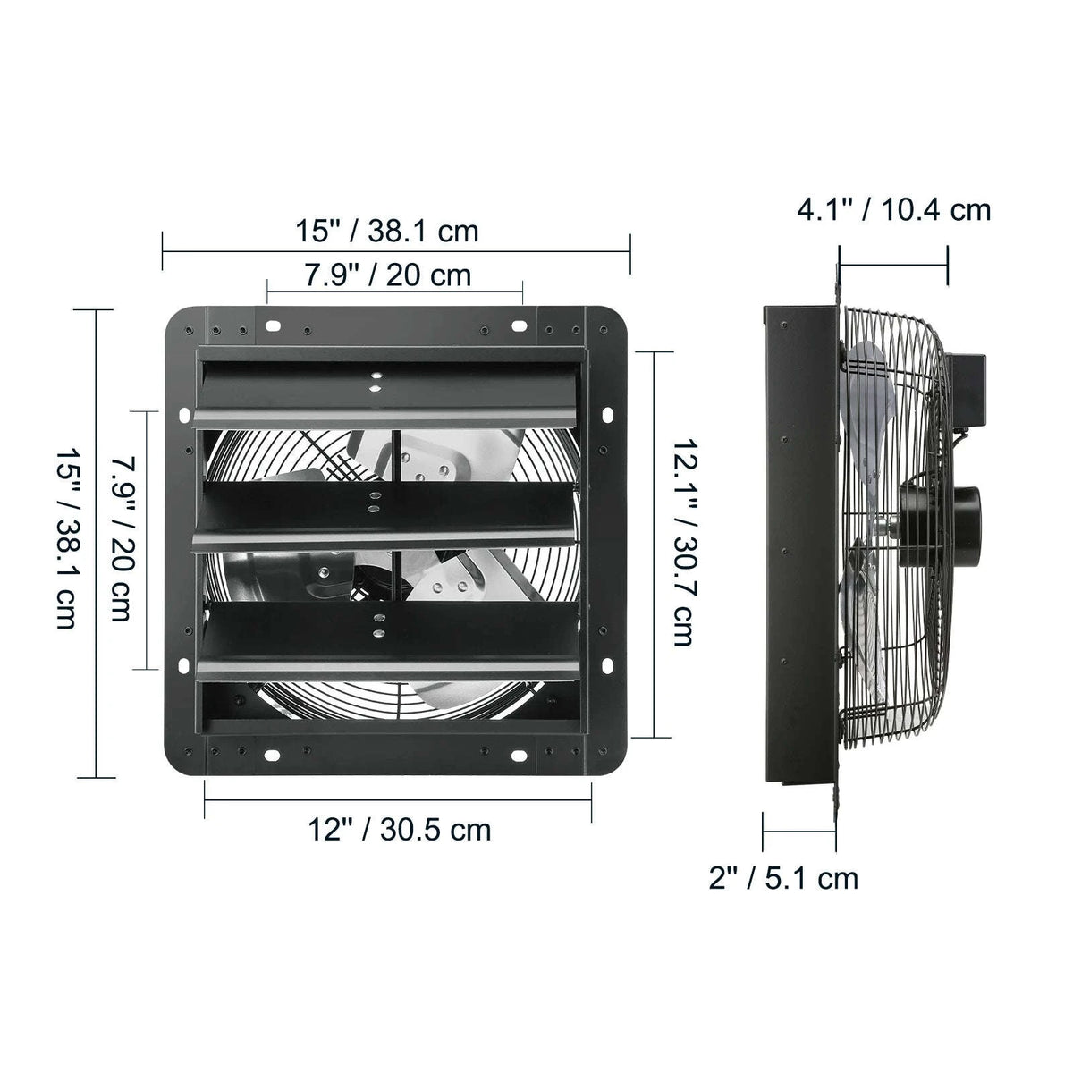 14-Inch Shutter Exhaust Fan with Controller-12in EC / CZECH REPUBLIC