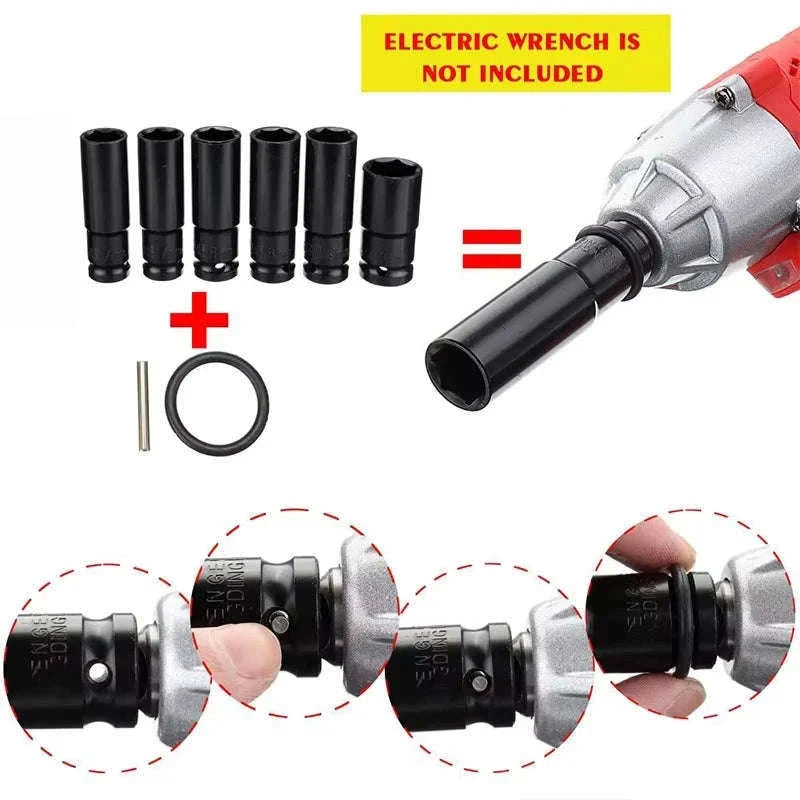 14-Piece Electric Impact Wrench Socket Adapter Kit-As shown / GERMANY