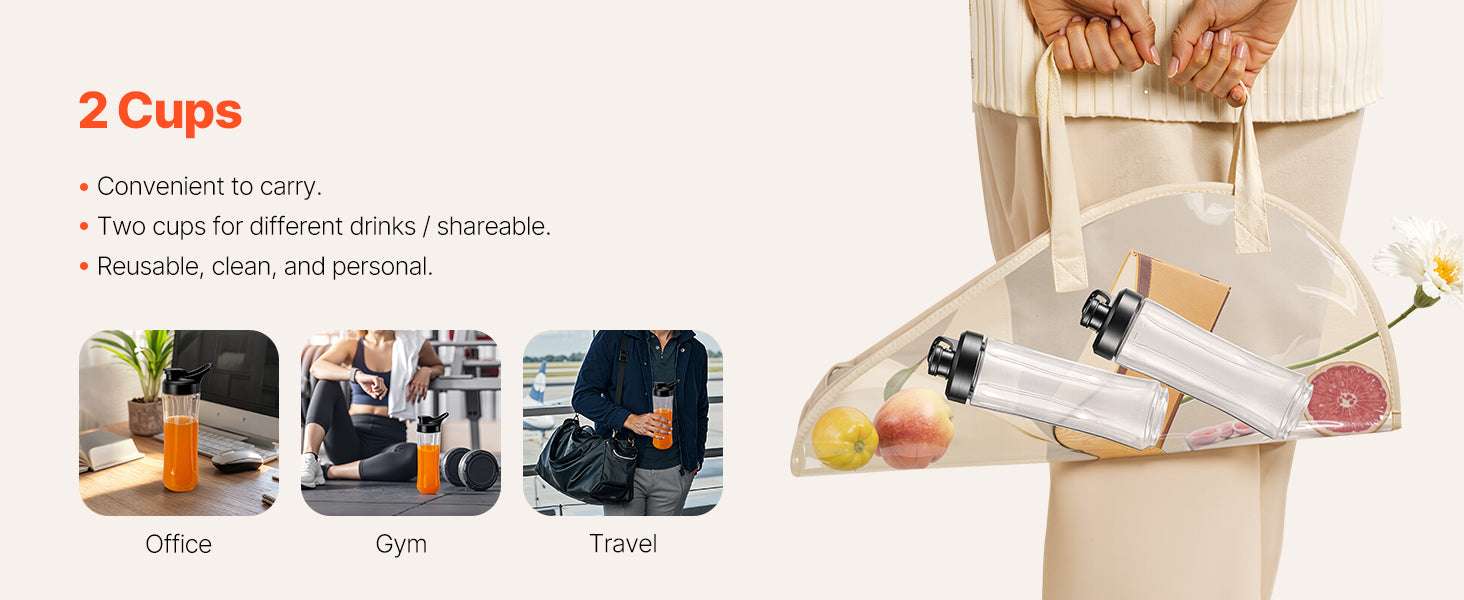 1400W High-Speed Blender 61oz with To-Go Cups & Multi-Function Use-1.8L 1400 W / United States