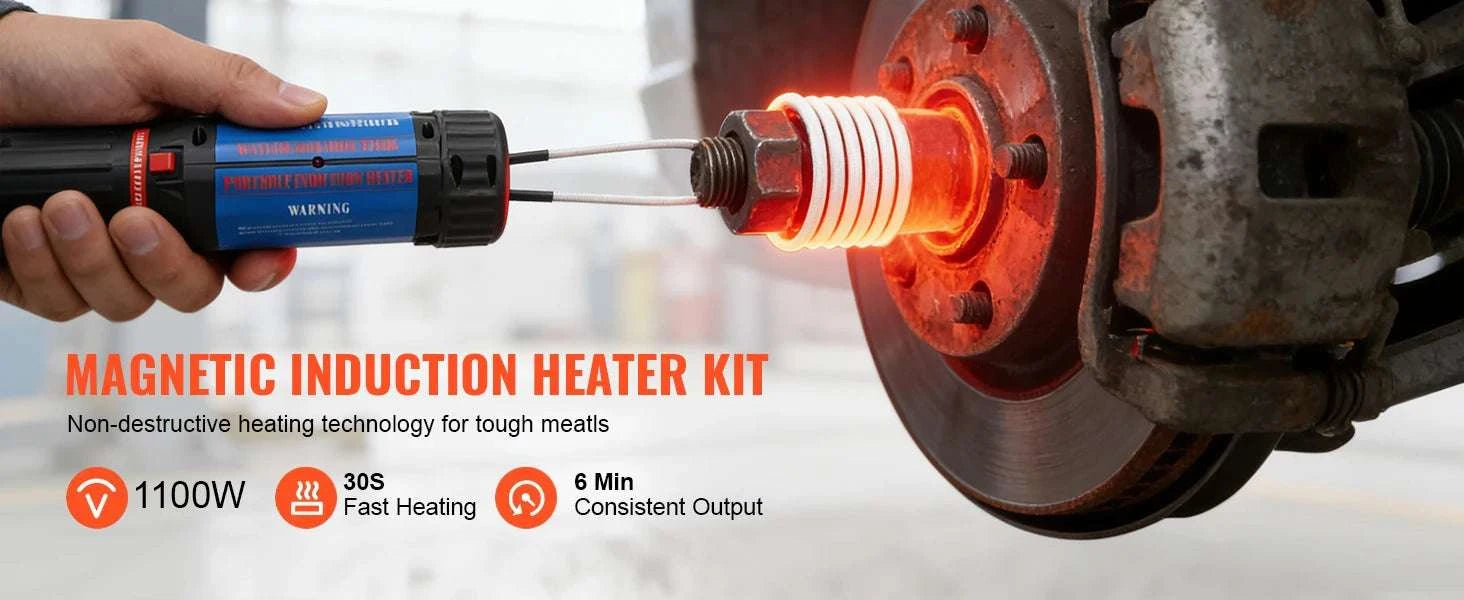 1400W Magnetic Induction Heater Kit for Rusted Bolt Removal-1400W / United States