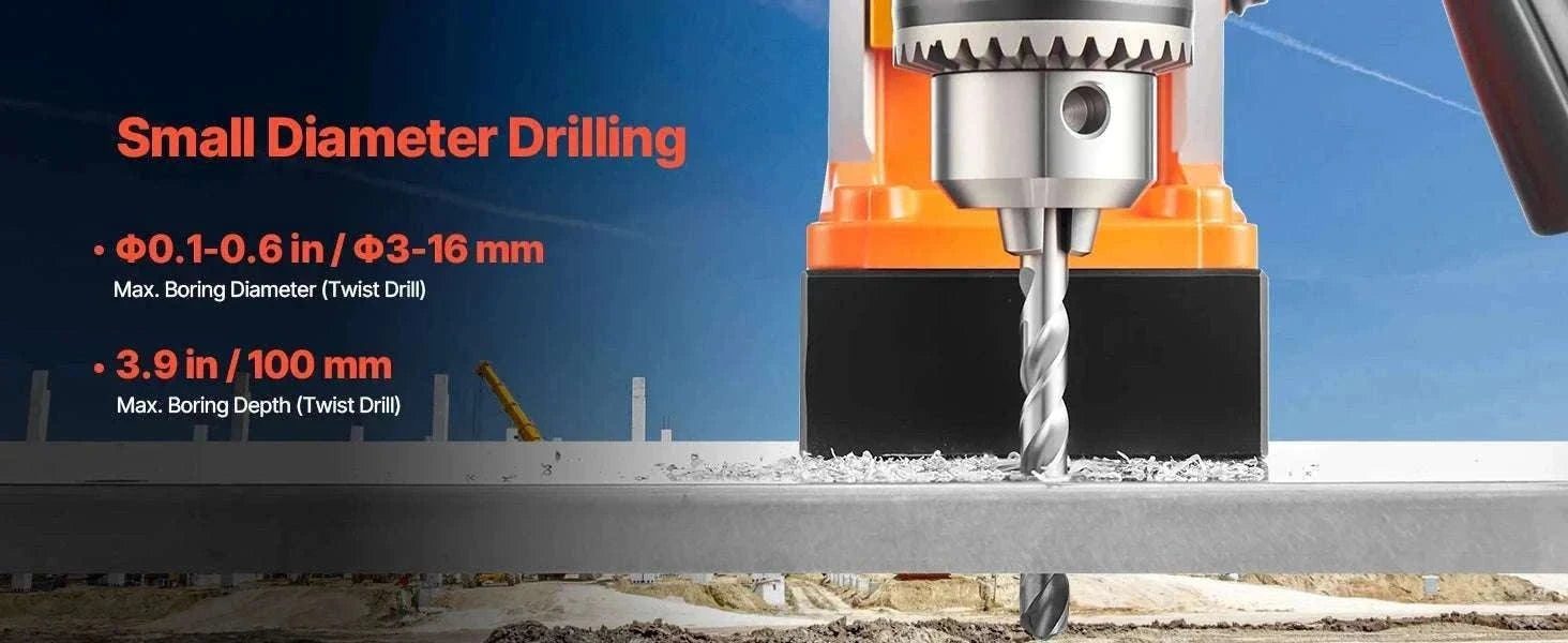 1450W Magnetic Drill Press with 12500N Base and Variable Speed-1450W 2PCs / United States
