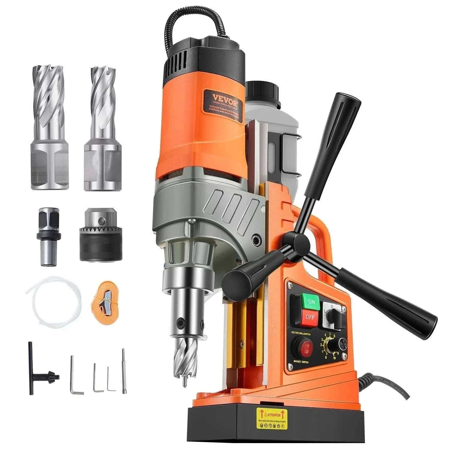 1450W Magnetic Drill Press with 12500N Base and Variable Speed-1450W 2PCs / United States