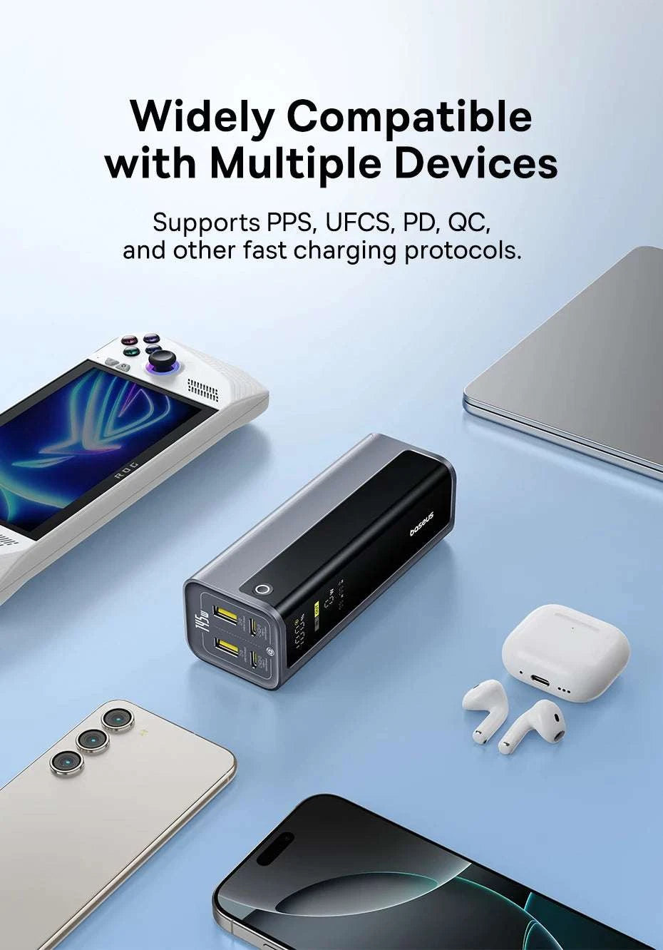 145W Fast Charging Power Bank 20800mAh for Laptops & Phones-145W GR11 Titanium / 20000mAh / Saudi Arabia