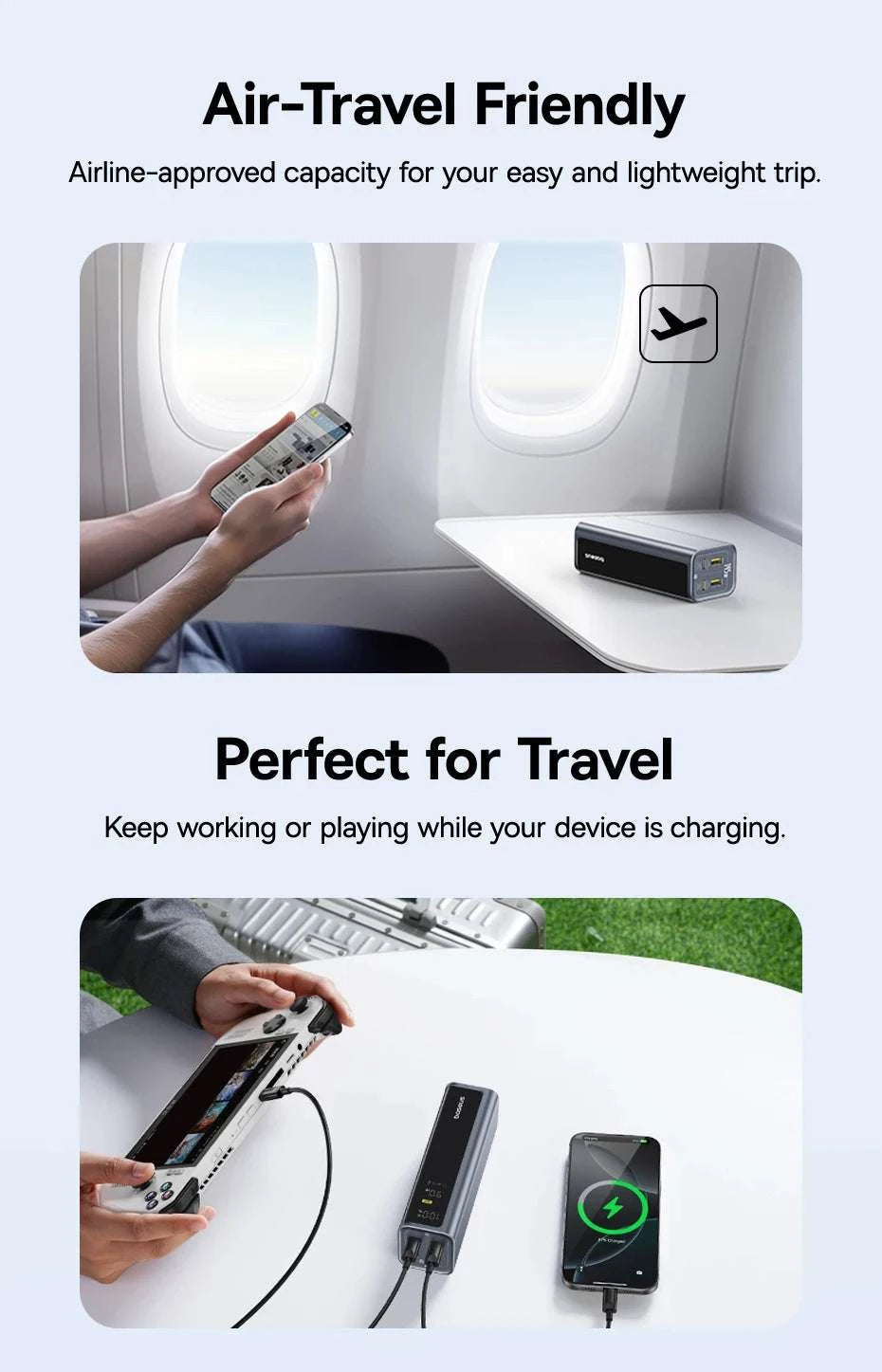 145W Fast Charging Power Bank 20800mAh for Laptops & Phones-145W GR11 Titanium / 20000mAh / Saudi Arabia