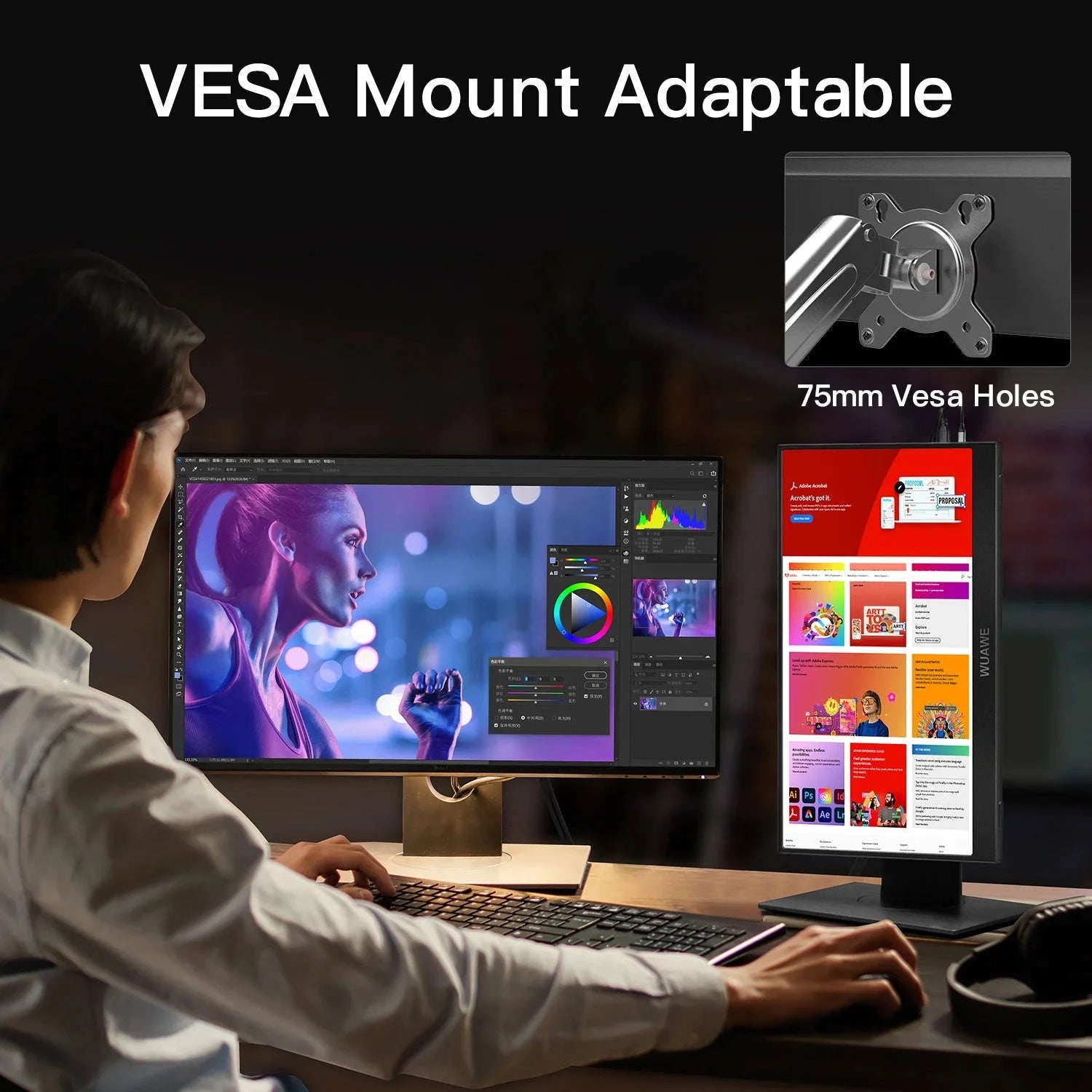 15.6 Inch Portable Monitor 1080P USB-C HDMI External Screen-15.6inch 1080P / US Plug / United States