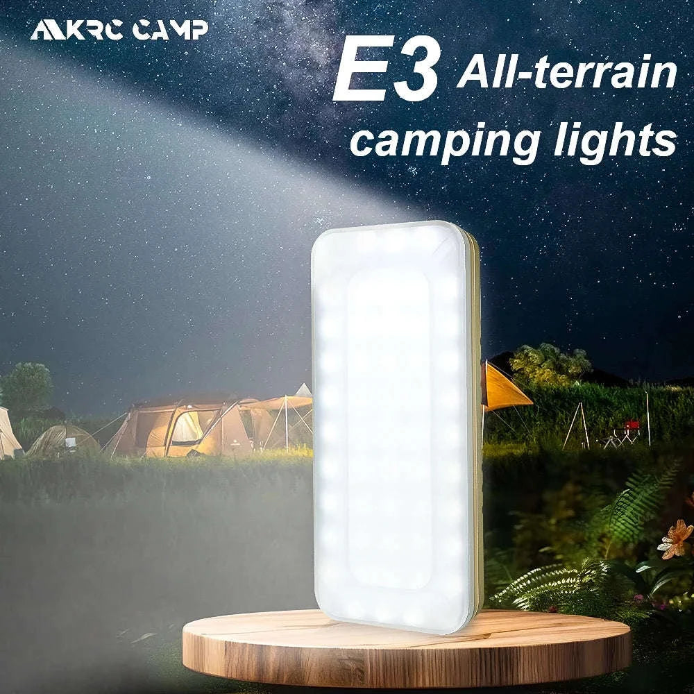 1500LM Portable USB Rechargeable Camping Lantern-Black