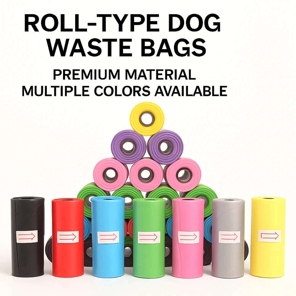 1500PCS Biodegradable Dog Poop Bags Refill-orange / 40 rolls 600 bags