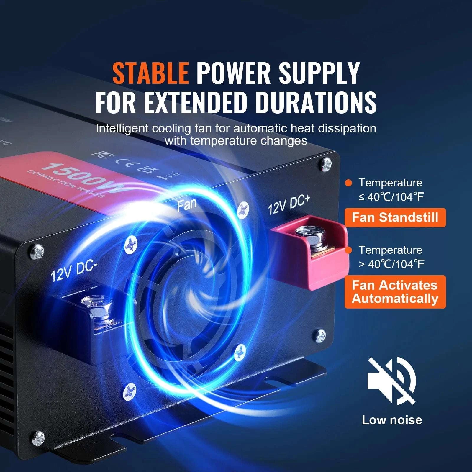 1500W–5000W Modified Sine Wave Power Inverter for Home & Travel-3000W LED Screen / United States