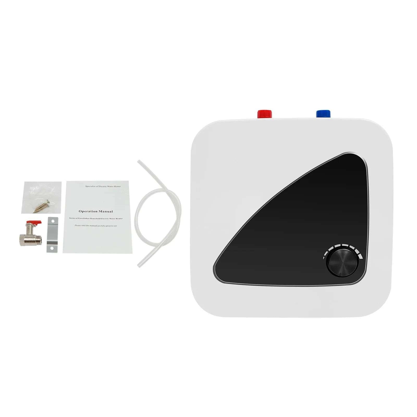 1500W Electric Water Heater with LED Display & Wall Mount Design-United States / WHITE / 110V