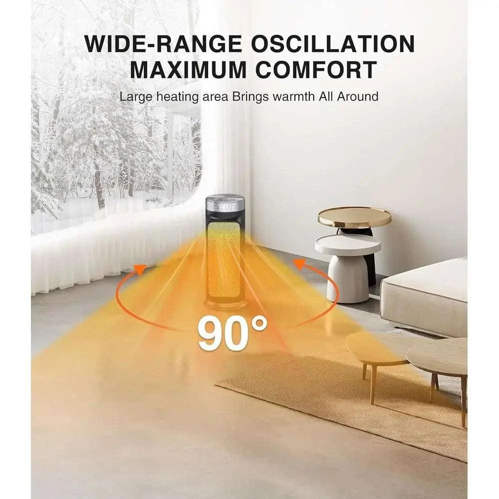 1500W Smart Space Heater with WiFi, App Control & 24H Timer-United States