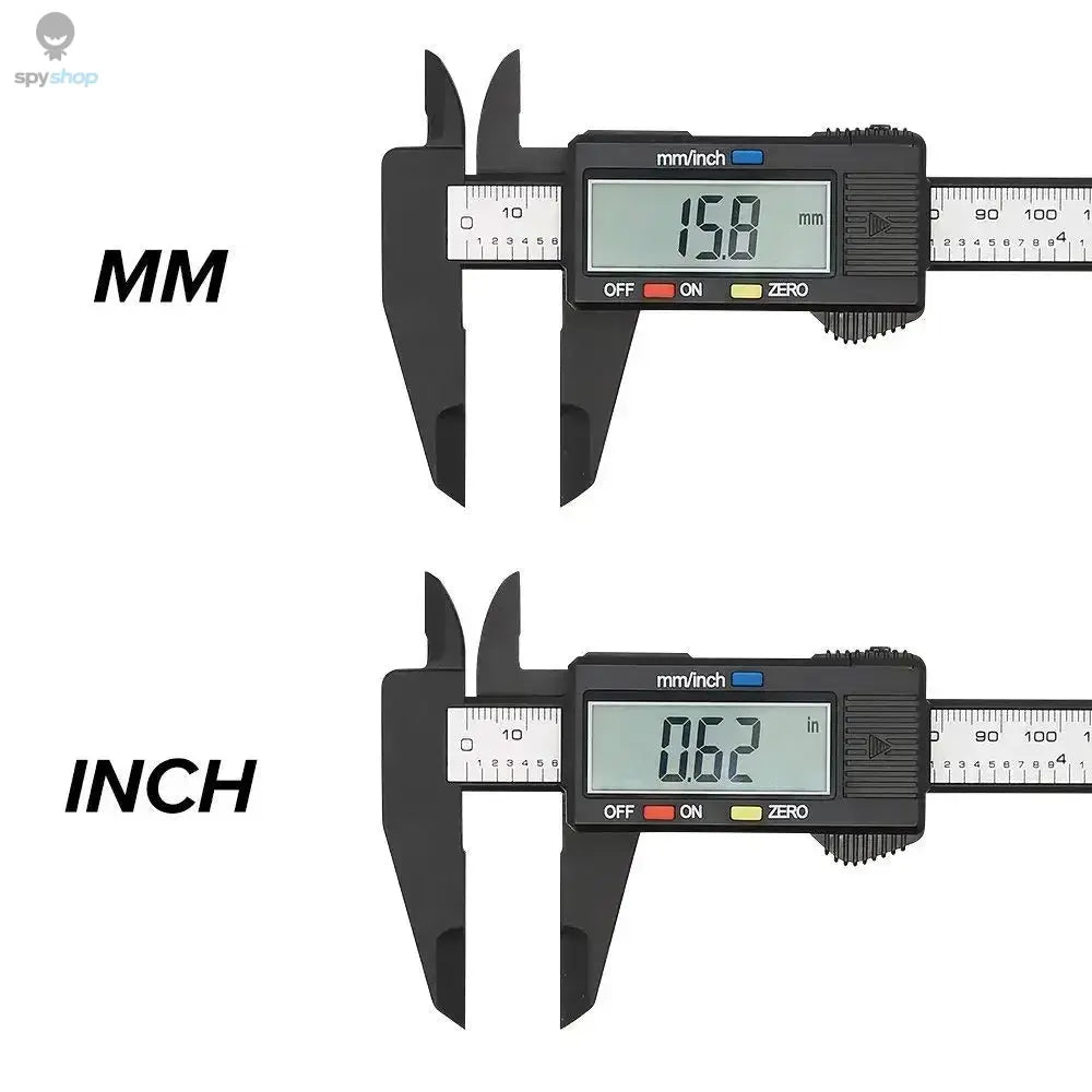 150mm 100mm Electronic Digital Caliper Carbon Fiber Dial Vernier Caliper Gauge Micrometer Measuring Tool Digital Ruler 