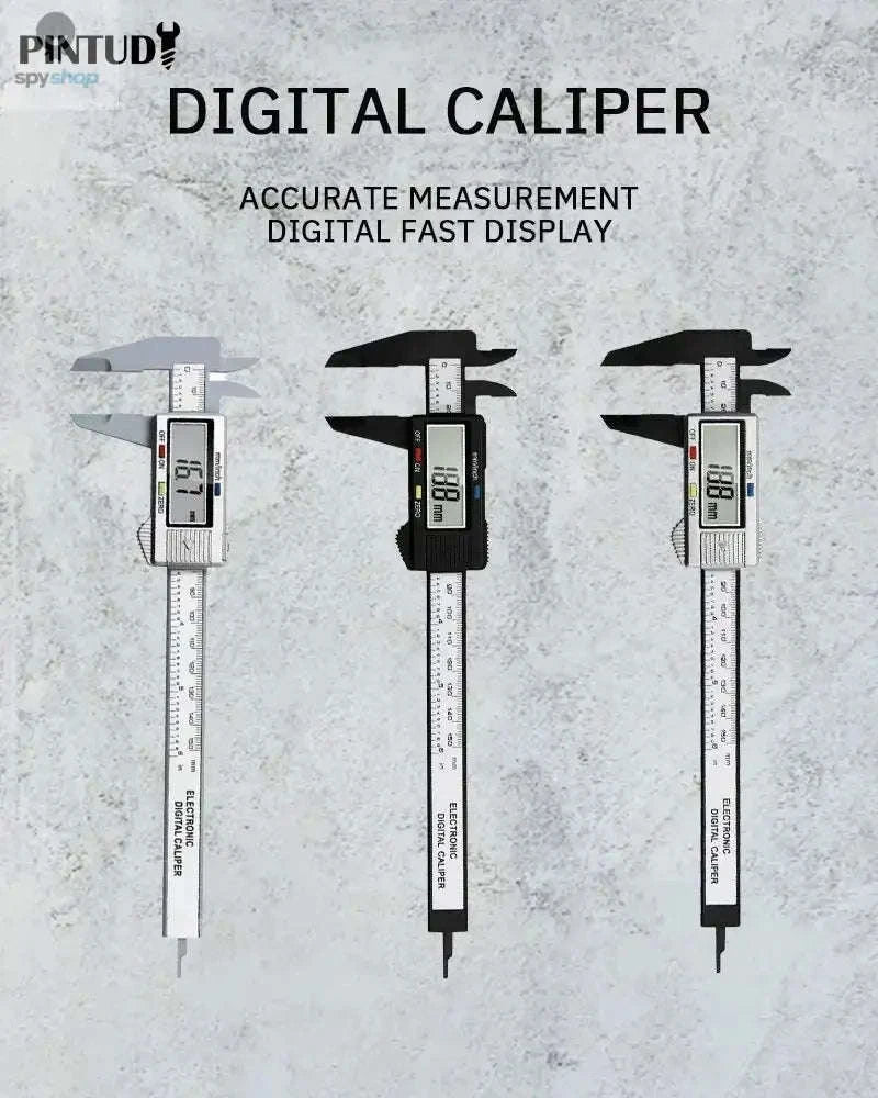 150mm Digital Vernier Caliper-black and white 3