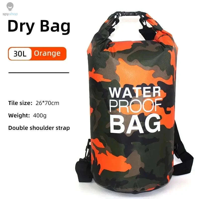 15L & 30L Waterproof Dry Bag Backpack for Outdoor Trips-30L Dark Blue