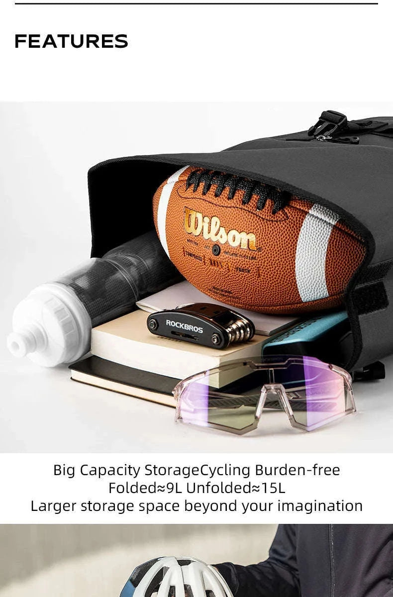 15L Bicycle Front & Fork Waterproof Bag Saddle Storage Pack-3014009103 / 15L
