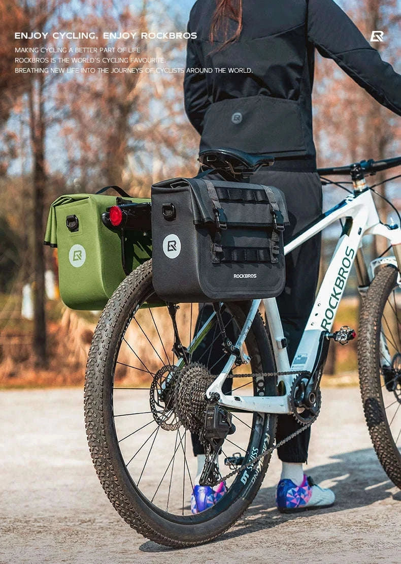 15L Bicycle Front & Fork Waterproof Bag Saddle Storage Pack-3014009103 / 15L