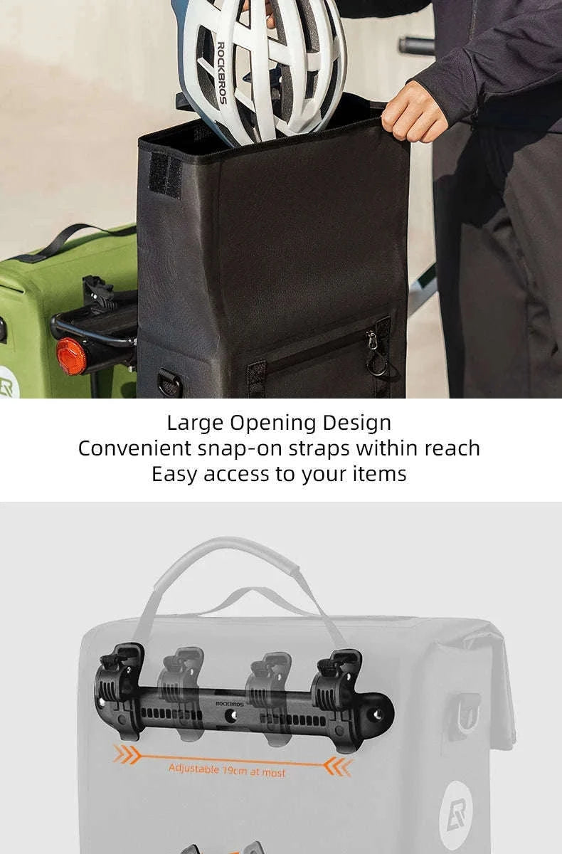 15L Bicycle Front & Fork Waterproof Bag Saddle Storage Pack-3014009103 / 15L