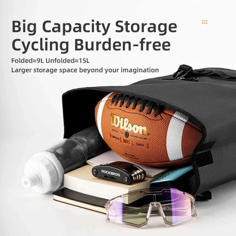 15L Bicycle Front & Fork Waterproof Bag Saddle Storage Pack-3014009103 / 15L