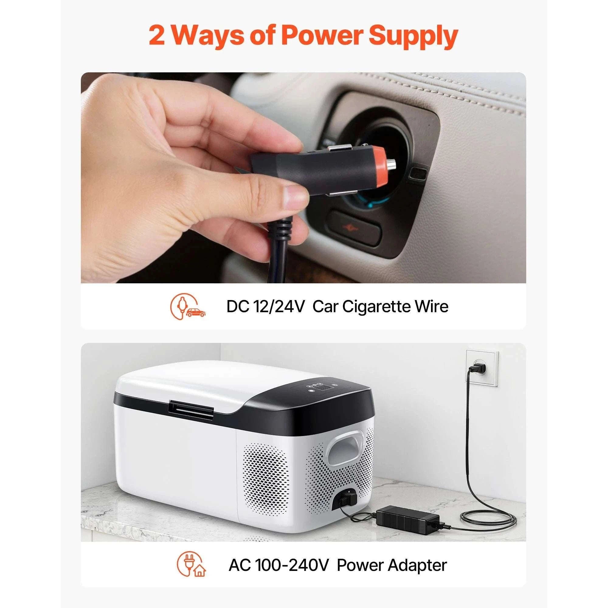 15L Portable Car Fridge Freezer with App Control 12V/24V-Poland