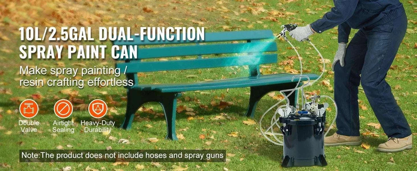 15L Spray Paint Pressure Pot Tank with Gun & Adjustable 60 PSI-20L / spain