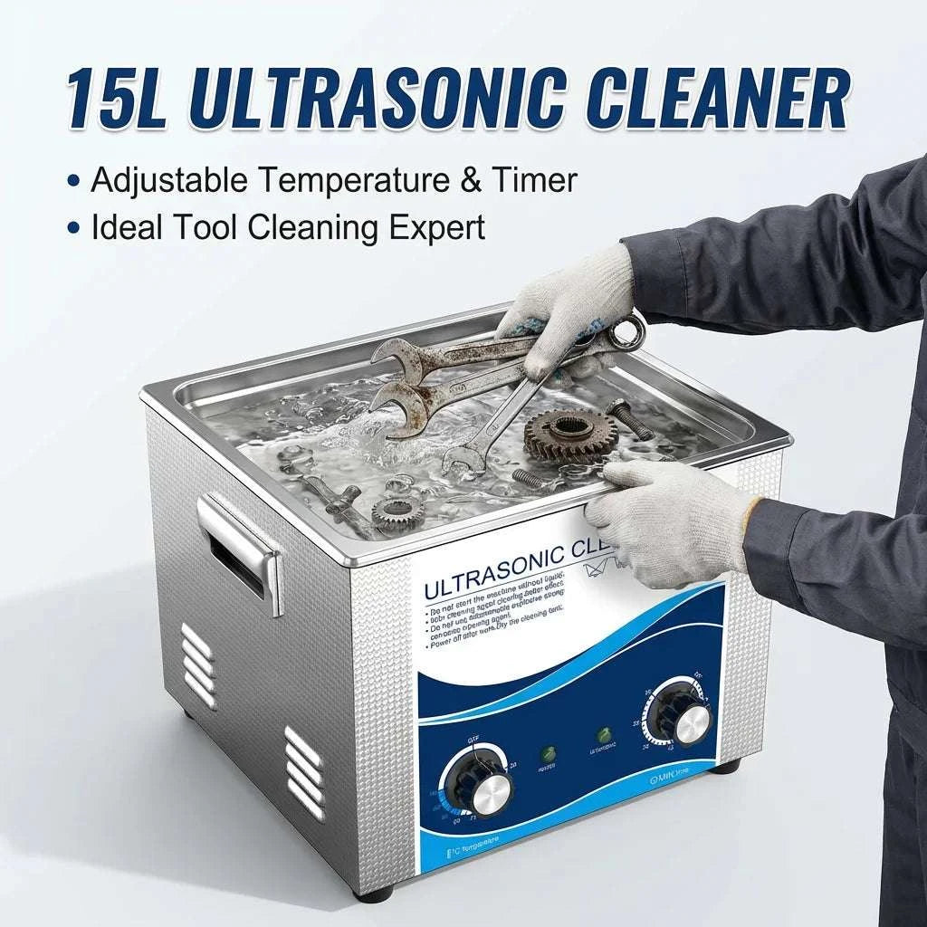 15L Ultrasonic Cleaner 40KHz 360–540W for Precision Parts Cleaning-15L 540W / AU / China Mainland