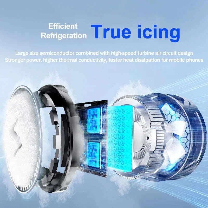 15W Magnetic Back-Clip Ice Cooling Radiator SL25-SL25-Black