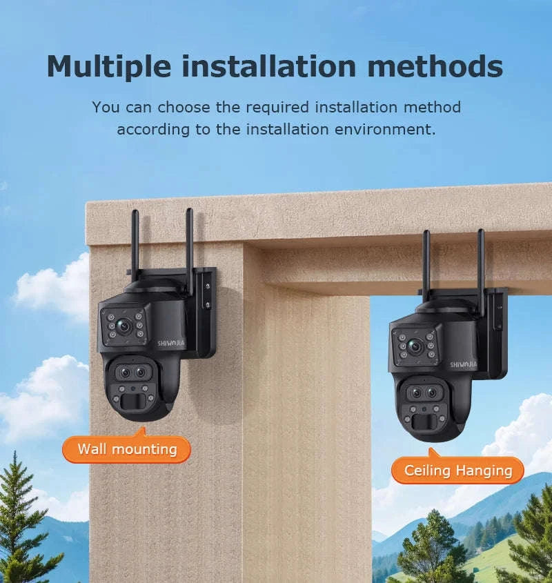 15X Zoom Solar 4G PTZ Security Camera 12MP Three-Lens 360 View-4MP 4G 128GB No ZOOM / China Mainland