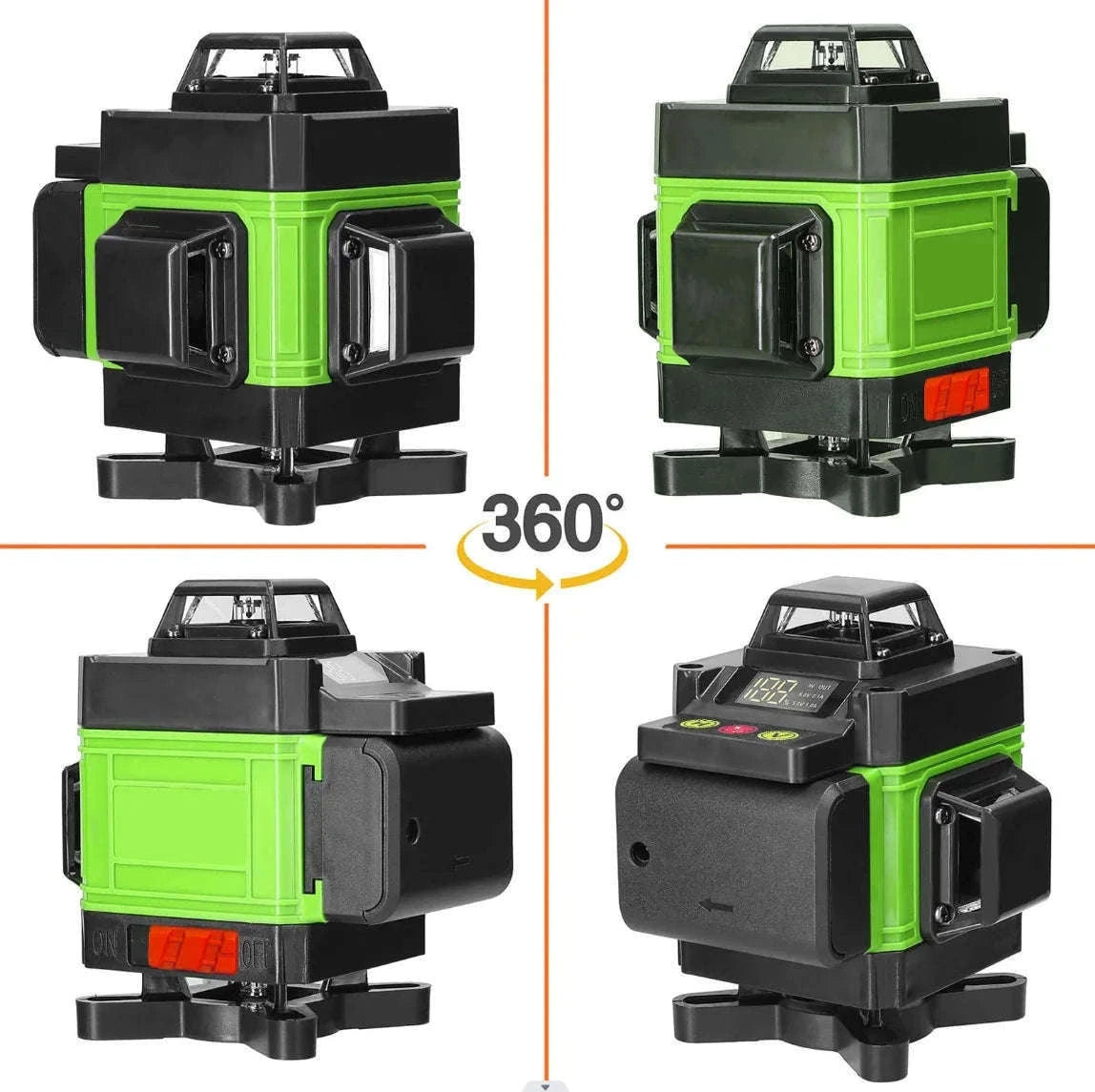 16/12 Lines 4D Green Beam Laser Level for Precise Alignment-Green 8 Line / Poland