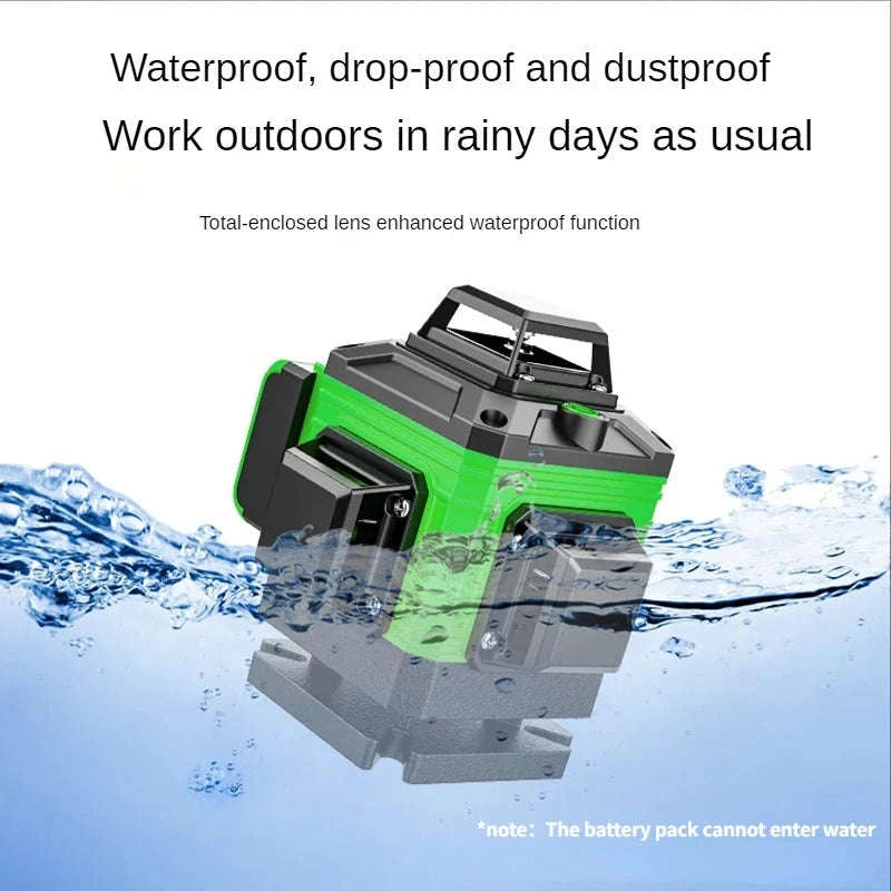 16/12 Lines 4D Laser Level with Powerful Green Beam-Green 8 Line / Poland