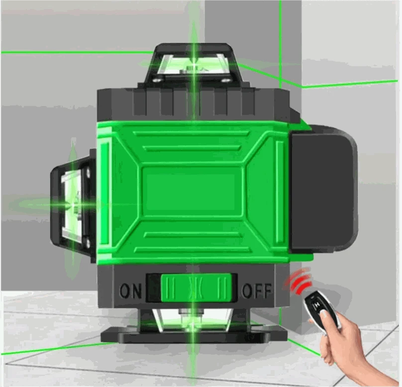 16/12 Lines 4D Laser Level with Powerful Green Beam-Green 8 Line / Poland