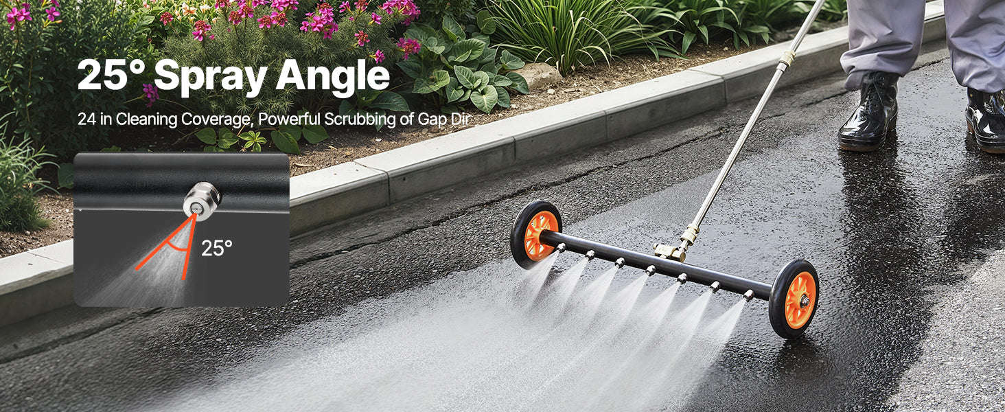 16/24 Inch Pressure Washer Undercarriage Cleaner for Driveway-16in / Poland / Manual