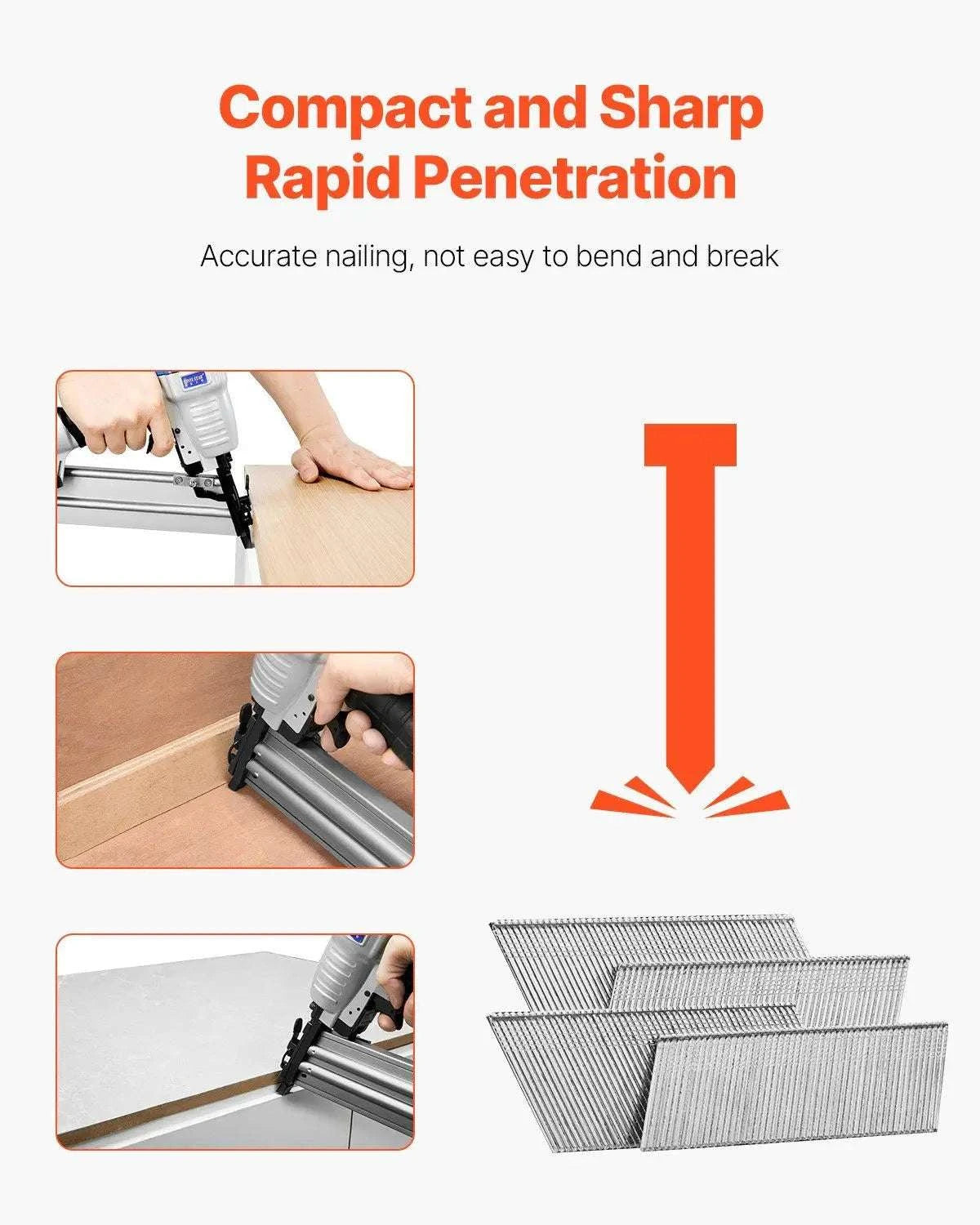 16 Gauge Angled Finish Nails 2000 Count for 20° Nail Guns-United States