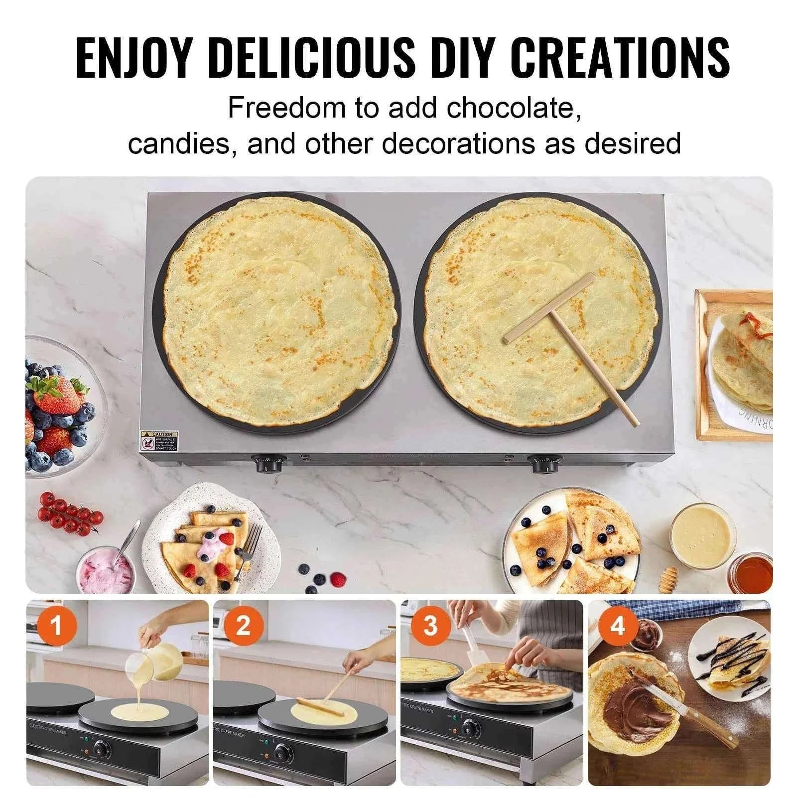 16-Inch Electric Double Head Crepe Maker-United States