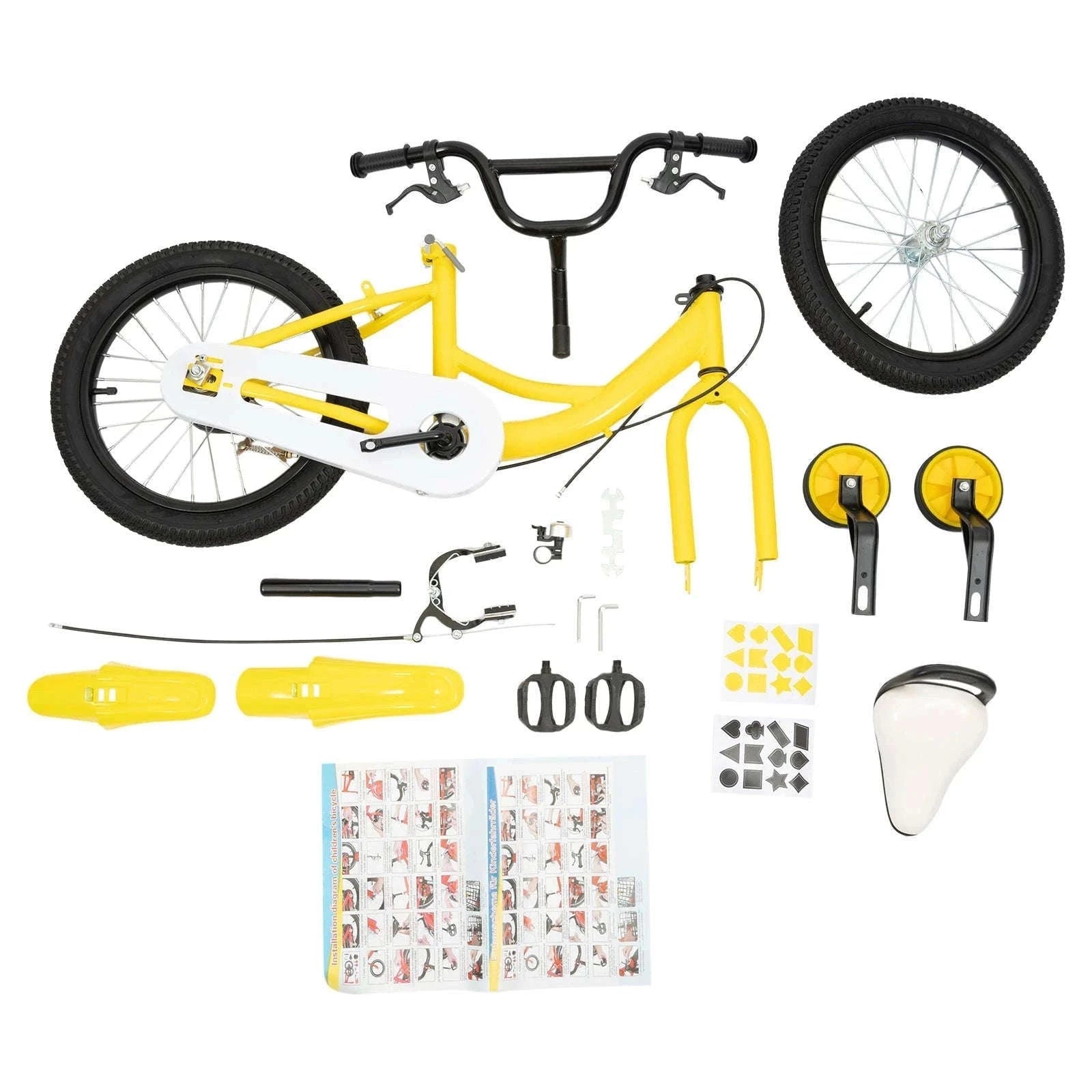 16-Inch Kids Bike Adjustable Height with Dual Brakes-Pink / GERMANY