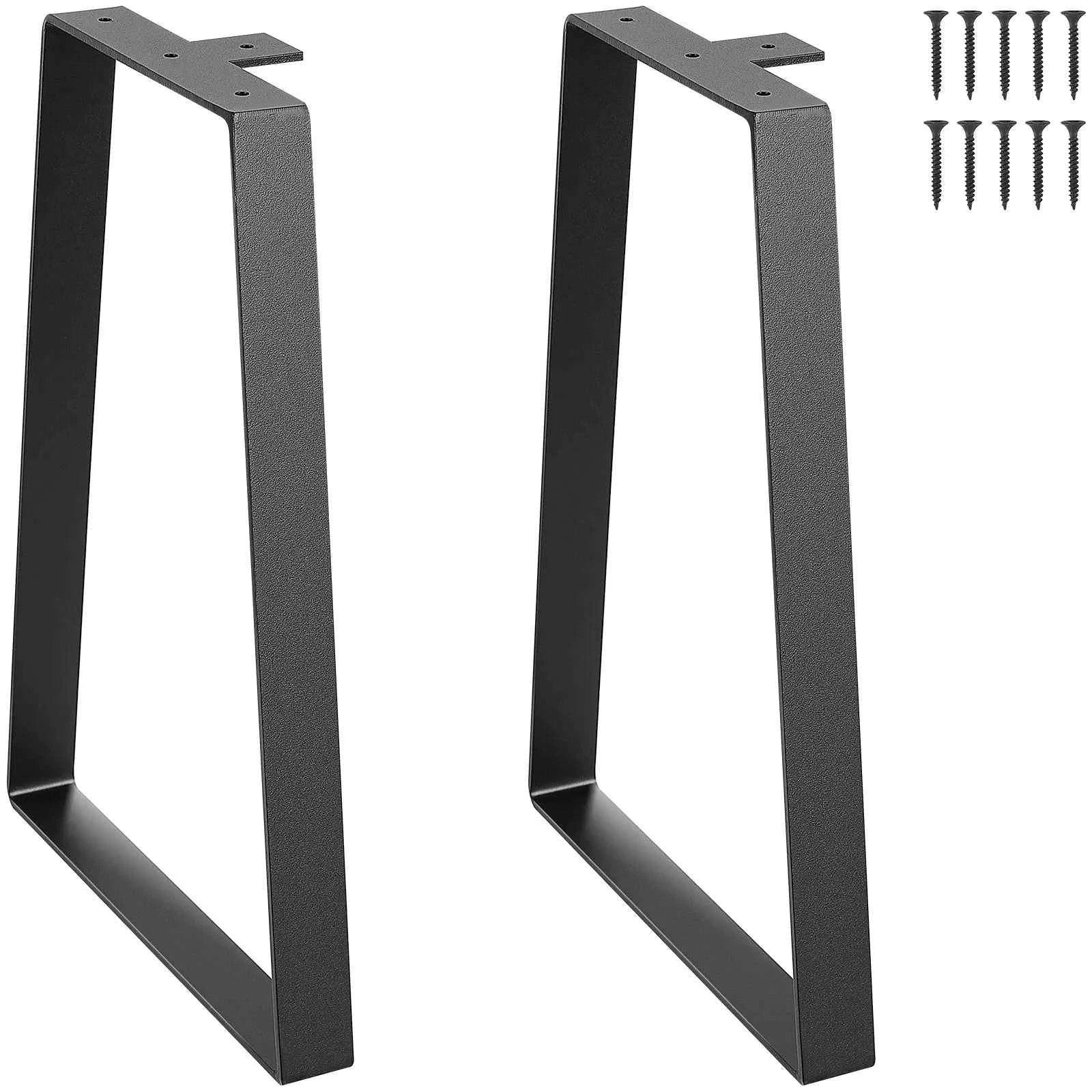 16 Inch Trapezoid Steel Table Legs Set of 2-400lbs / United States
