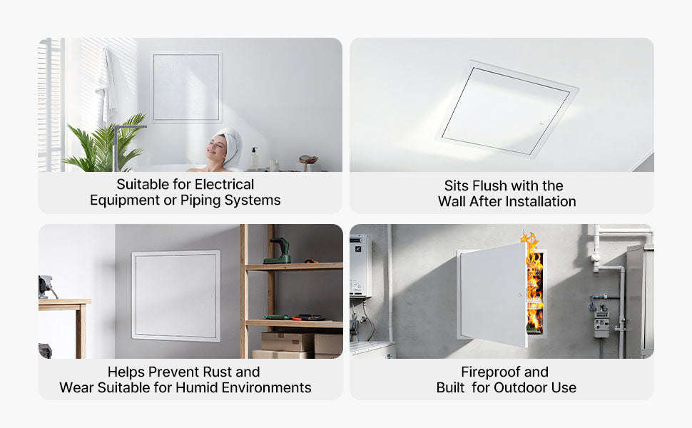 16 Inch White Access Panel for Drywall Wall and Ceiling Service Door-16 x 16 inch / United States