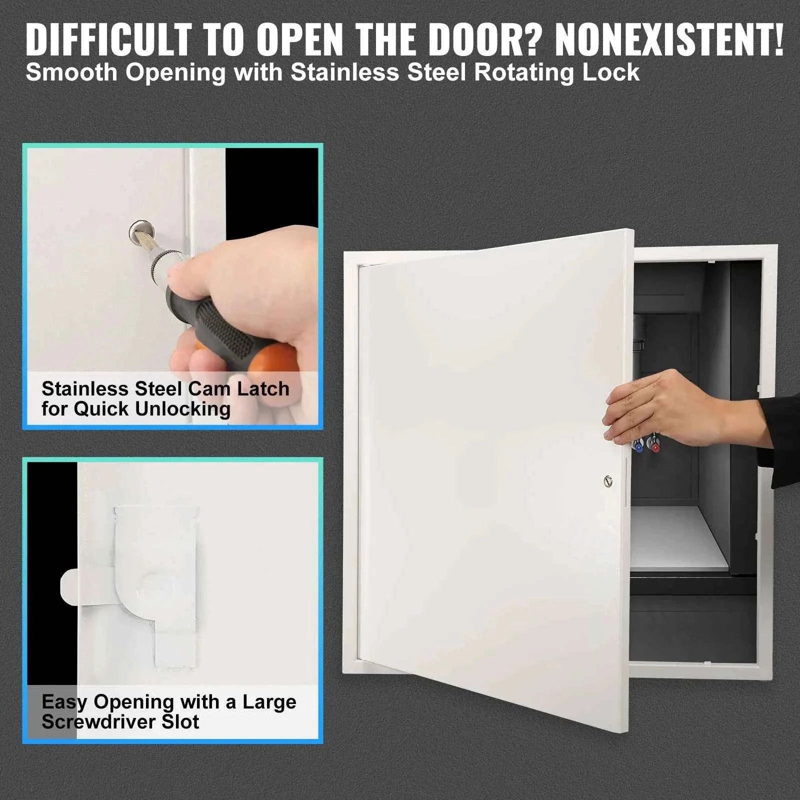 16 Inch White Access Panel for Drywall Wall and Ceiling Service Door-16 x 16 inch / United States
