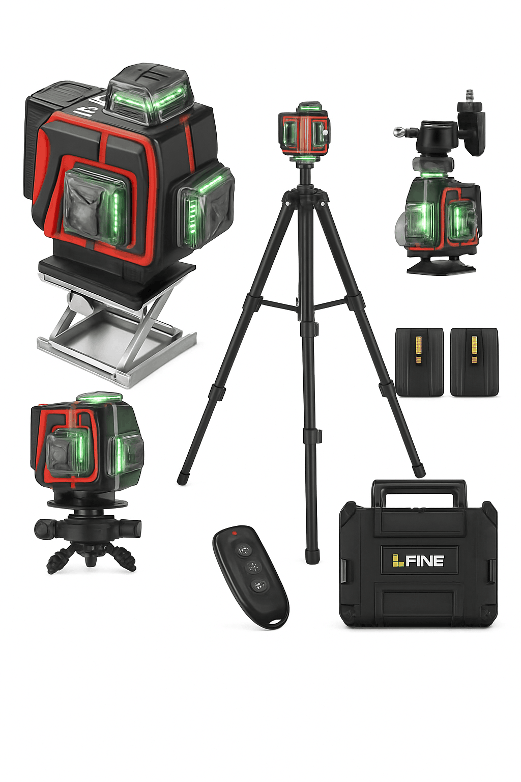 16-Line Green Laser Level with 1.2m Tripod-With Tripod / Poland