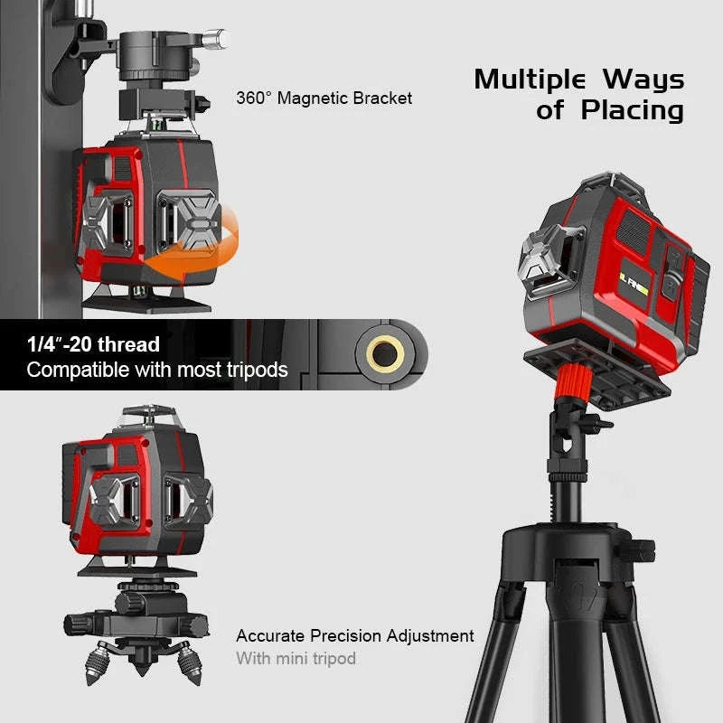 16-Line Green Laser Level with 1.2m Tripod-With Tripod / Poland