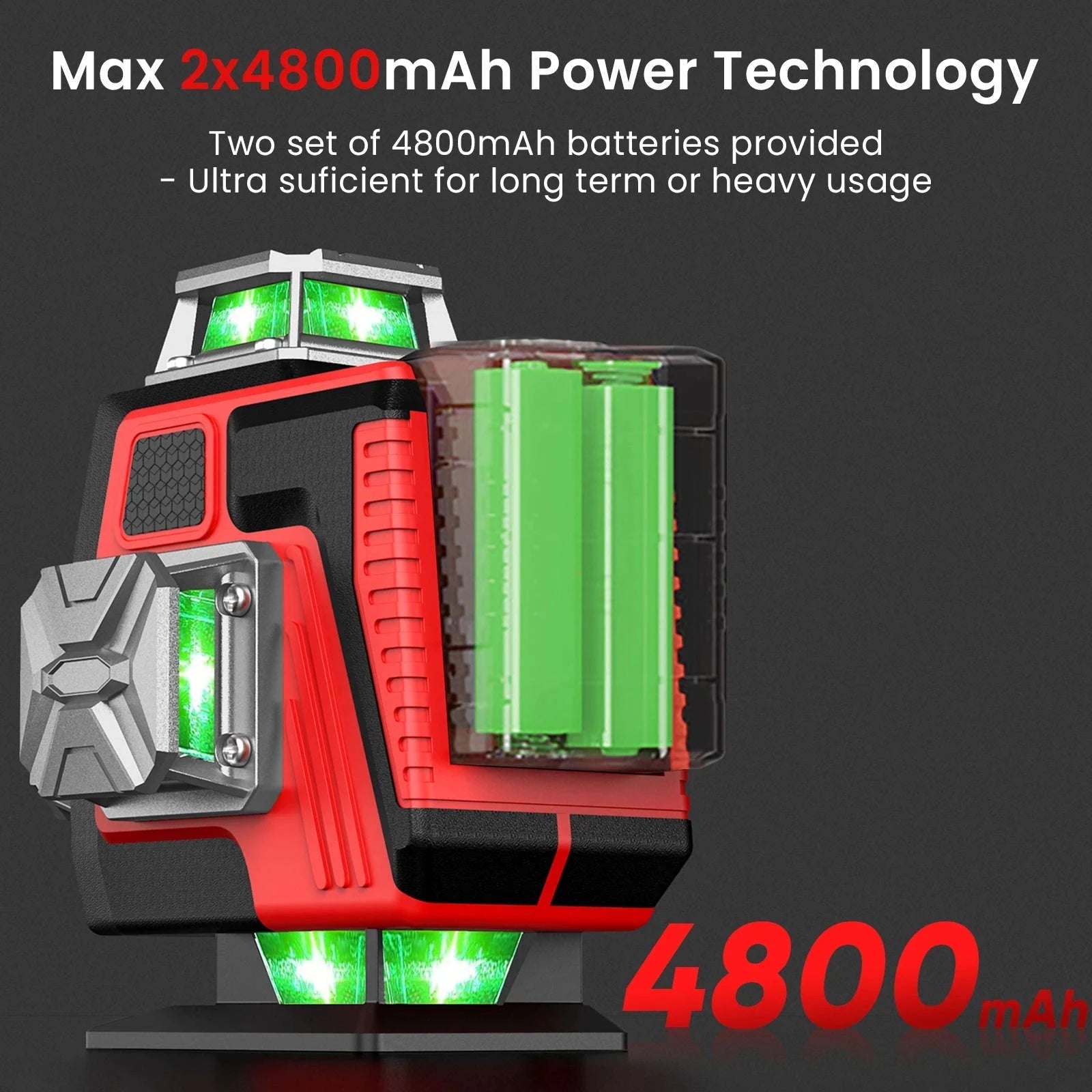 16-Line Green Laser Level with 1.2m Tripod-With Tripod / Poland
