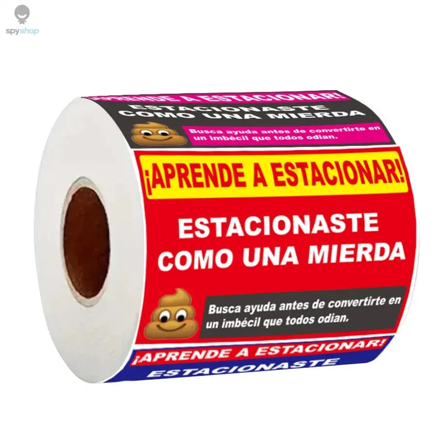 160 Pcs Funny Spanish Parking Warning Stickers , Humorous Car Reminder Labels , Self-Adhesive for Vehicles, Car Stickers Spy-shop.com