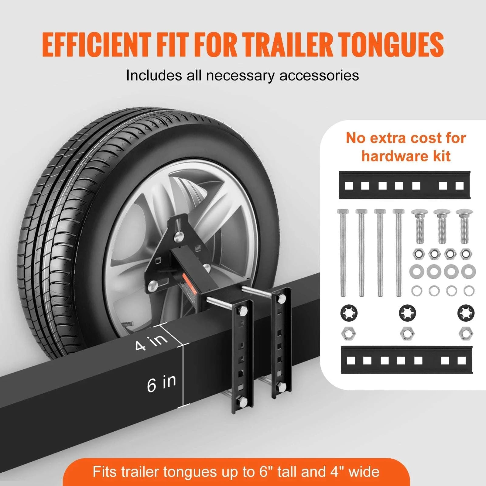 160 lb Trailer Spare Tire Carrier Mount for RV & Trailer Tongues-160lbs / france