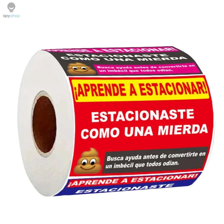 160 Pcs Funny Spanish Parking Stickers-MULTI / CHINA