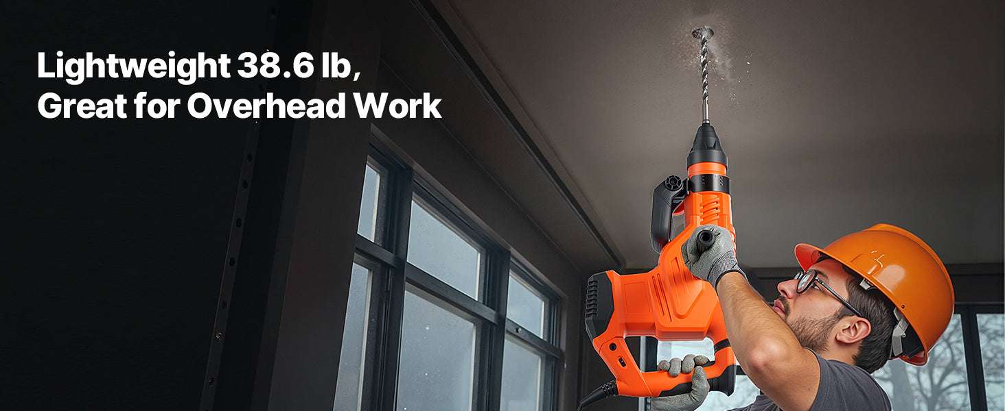 1600W SDS-Max Rotary Hammer Drill 25J Heavy-Duty Demolition Tool-44mm / United States